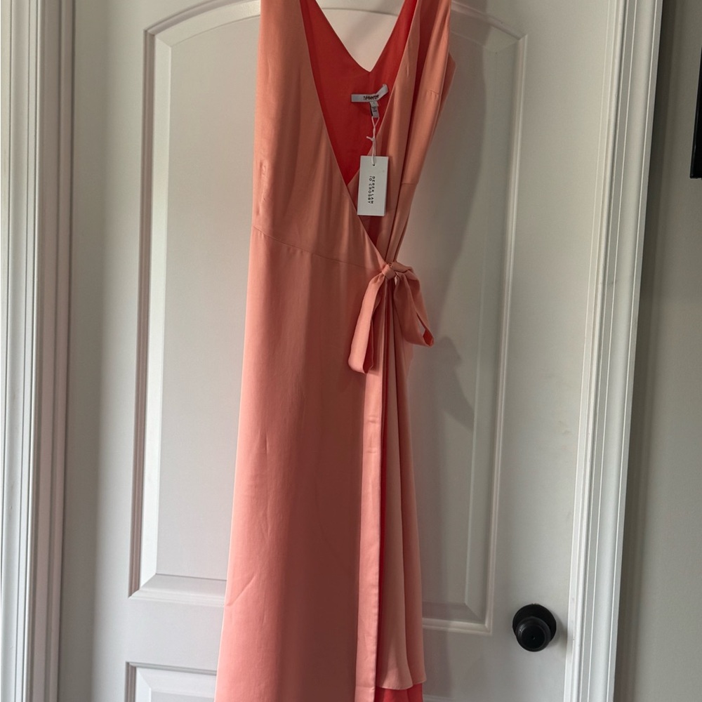 Derek Lam Peach High Low Dress